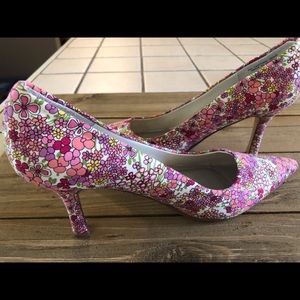 Amanda Smith Floral Print Heels